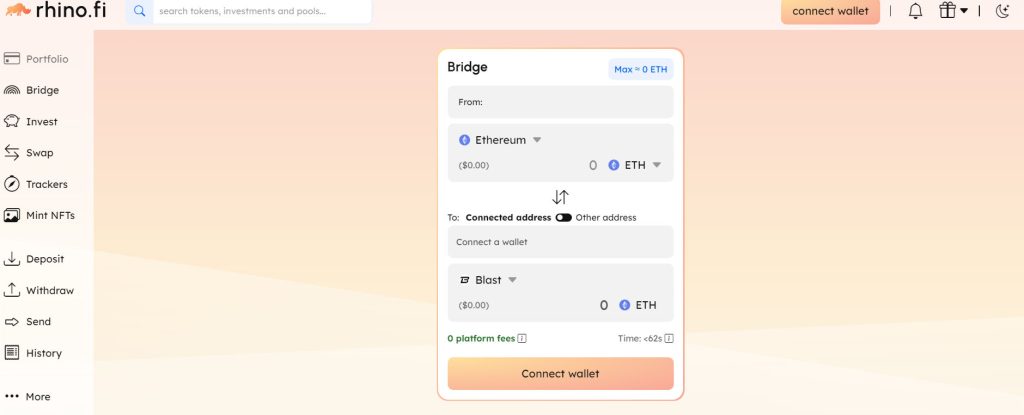 rhino.fi 擼空投必備的工具之一，跨鏈橋